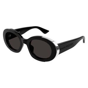New ALEXANDER MCQUEEN Black Square AM0445S 001 Sunglasses Women